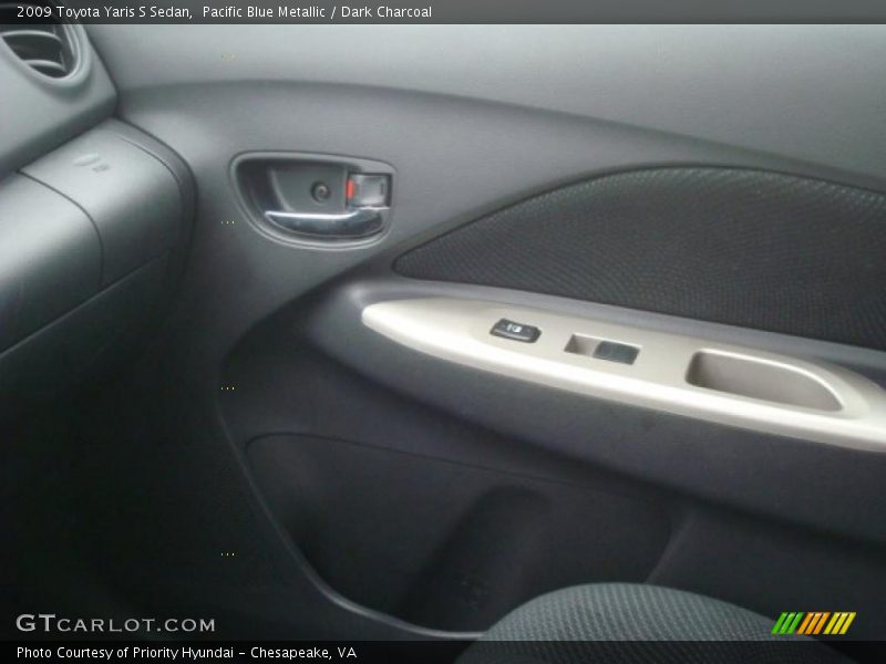 Pacific Blue Metallic / Dark Charcoal 2009 Toyota Yaris S Sedan