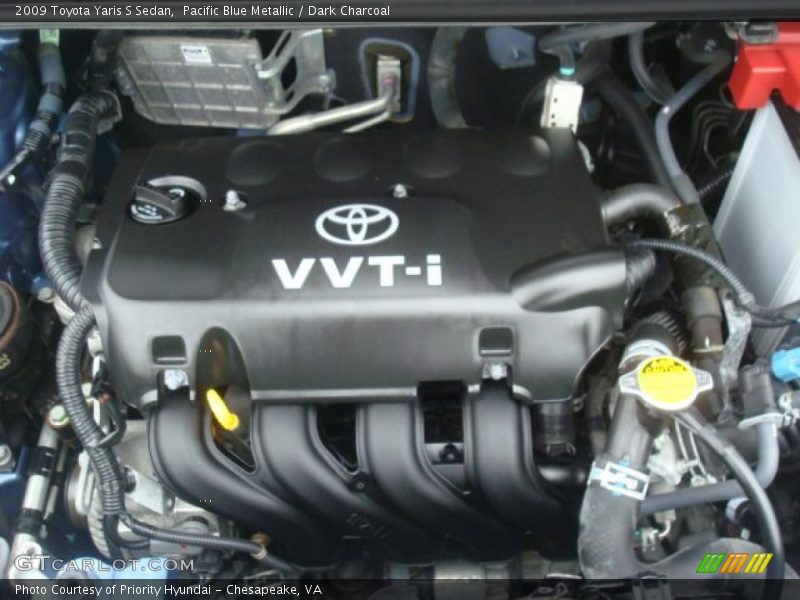 Pacific Blue Metallic / Dark Charcoal 2009 Toyota Yaris S Sedan