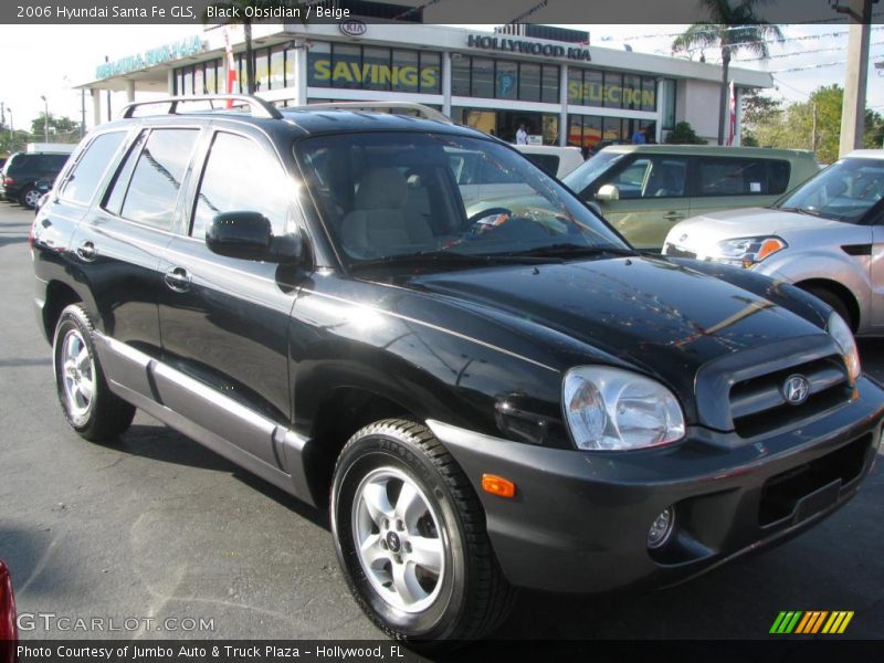 Black Obsidian / Beige 2006 Hyundai Santa Fe GLS