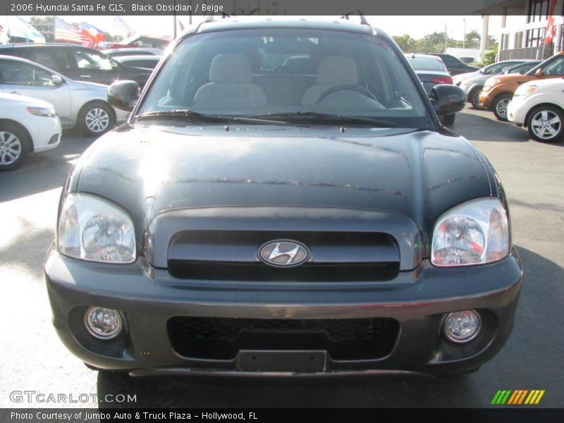 Black Obsidian / Beige 2006 Hyundai Santa Fe GLS