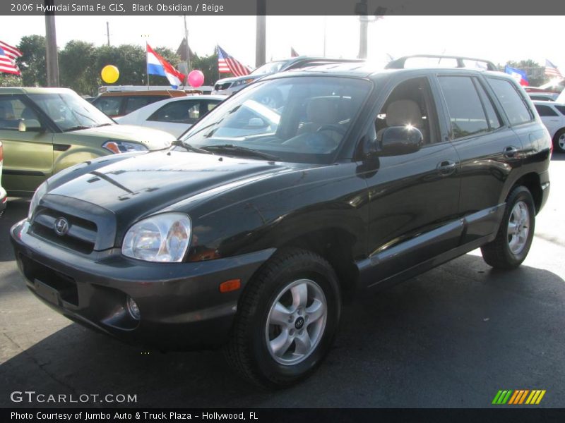 Black Obsidian / Beige 2006 Hyundai Santa Fe GLS