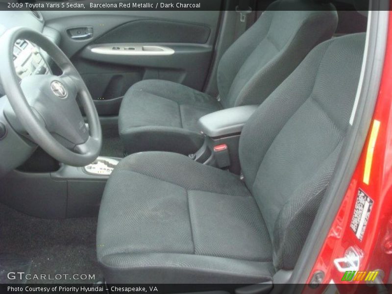 Barcelona Red Metallic / Dark Charcoal 2009 Toyota Yaris S Sedan