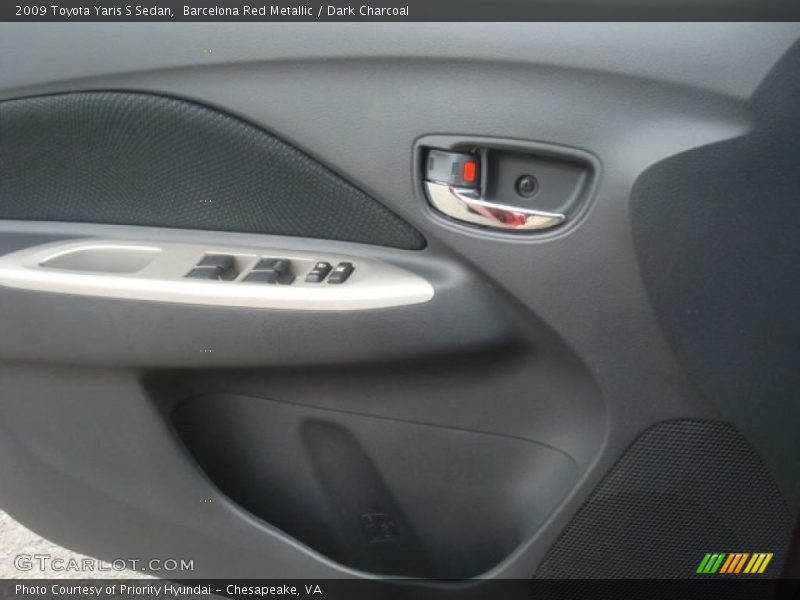 Barcelona Red Metallic / Dark Charcoal 2009 Toyota Yaris S Sedan