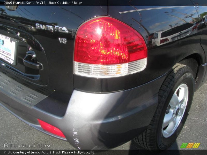 Black Obsidian / Beige 2006 Hyundai Santa Fe GLS