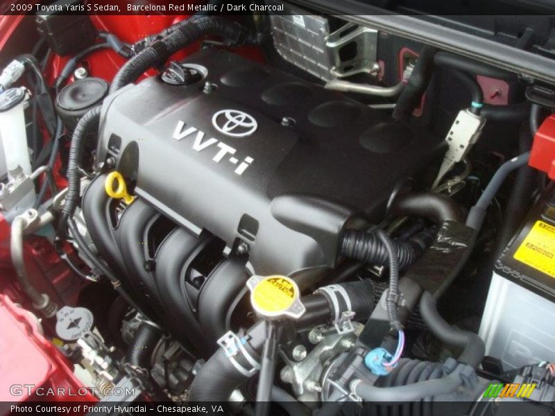 Barcelona Red Metallic / Dark Charcoal 2009 Toyota Yaris S Sedan