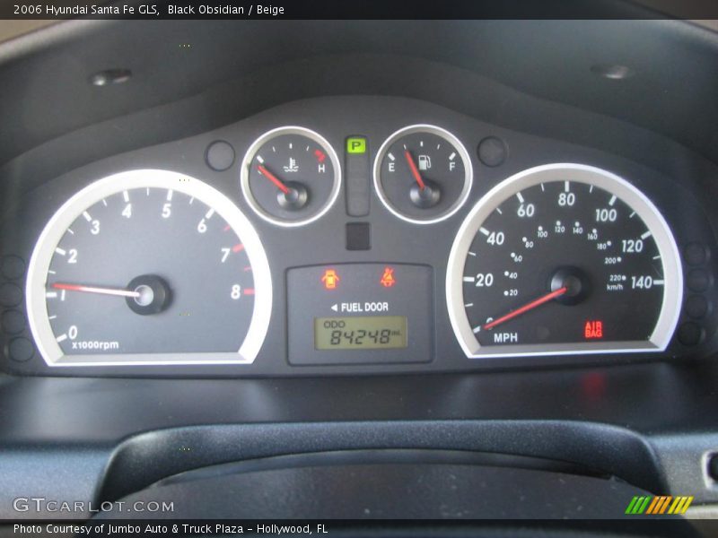 Black Obsidian / Beige 2006 Hyundai Santa Fe GLS