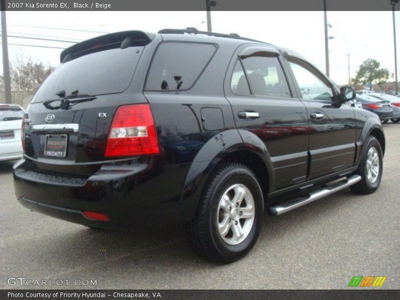 Black / Beige 2007 Kia Sorento EX