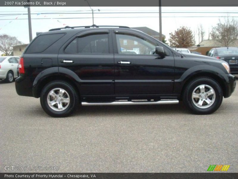 Black / Beige 2007 Kia Sorento EX
