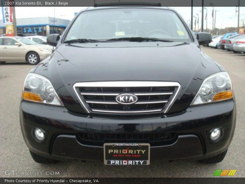 Black / Beige 2007 Kia Sorento EX
