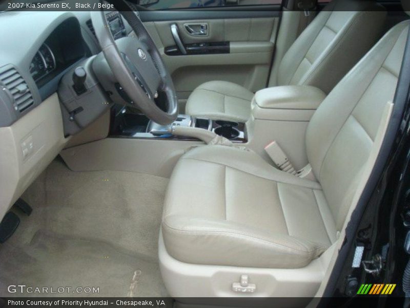 Black / Beige 2007 Kia Sorento EX