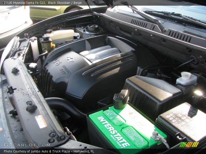 Black Obsidian / Beige 2006 Hyundai Santa Fe GLS