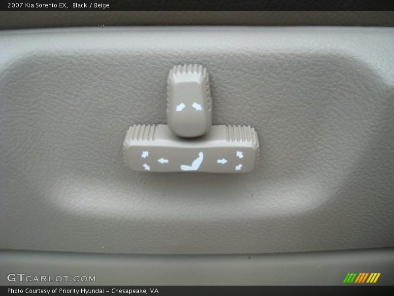 Black / Beige 2007 Kia Sorento EX