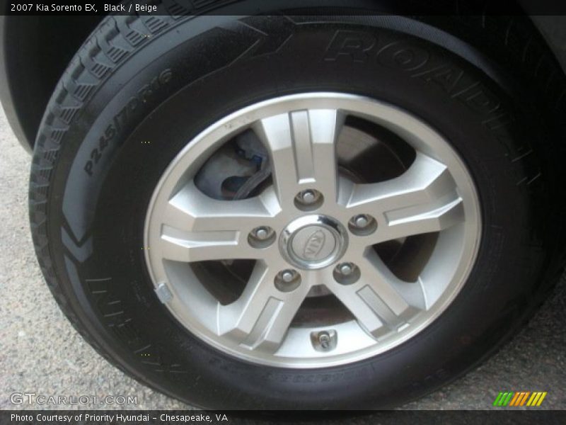 Black / Beige 2007 Kia Sorento EX