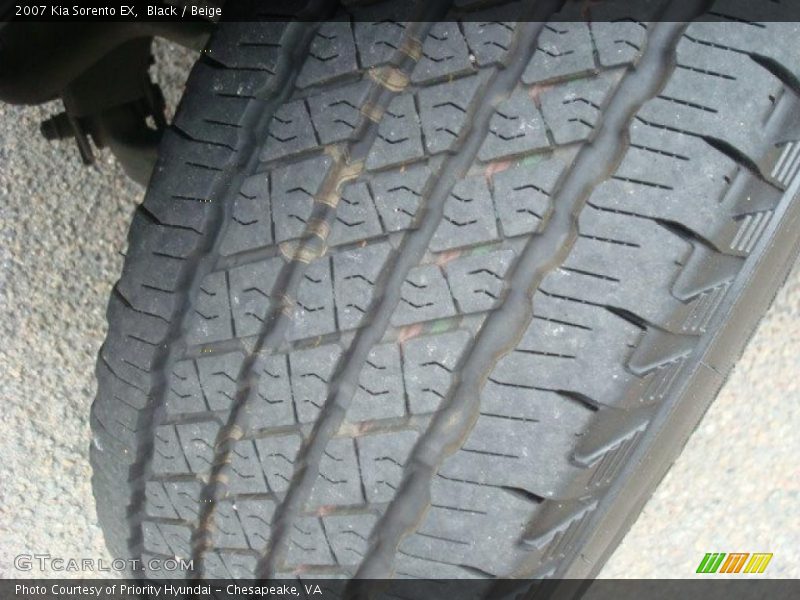 Black / Beige 2007 Kia Sorento EX