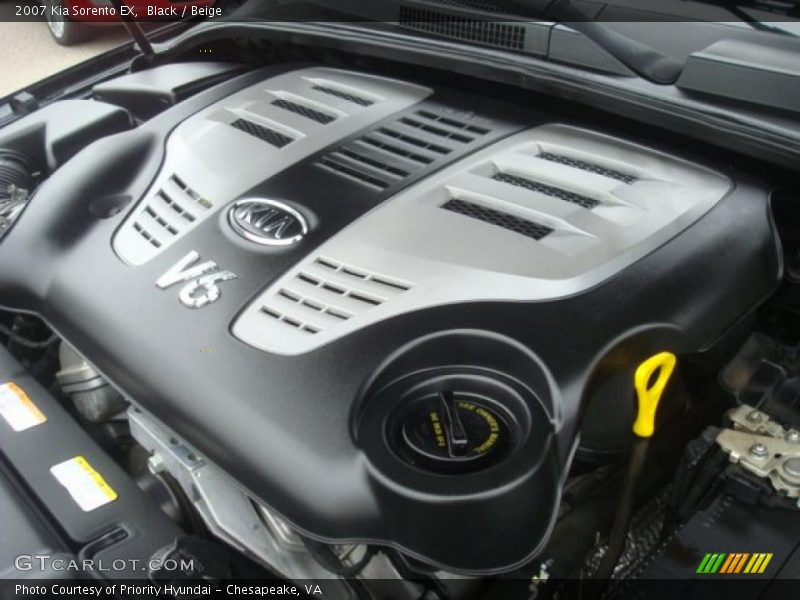 Black / Beige 2007 Kia Sorento EX