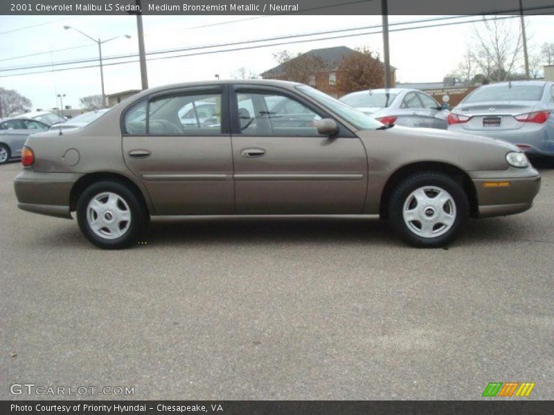 Medium Bronzemist Metallic / Neutral 2001 Chevrolet Malibu LS Sedan