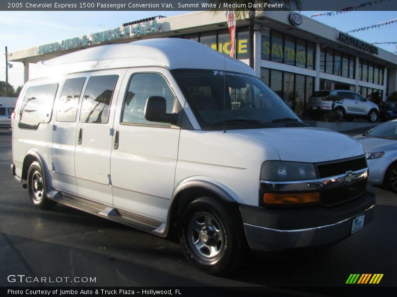 Summit White / Medium Dark Pewter 2005 Chevrolet Express 1500 Passenger Conversion Van