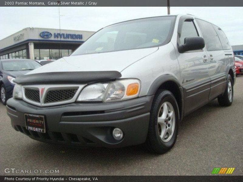 Galaxy Silver Metallic / Gray 2003 Pontiac Montana