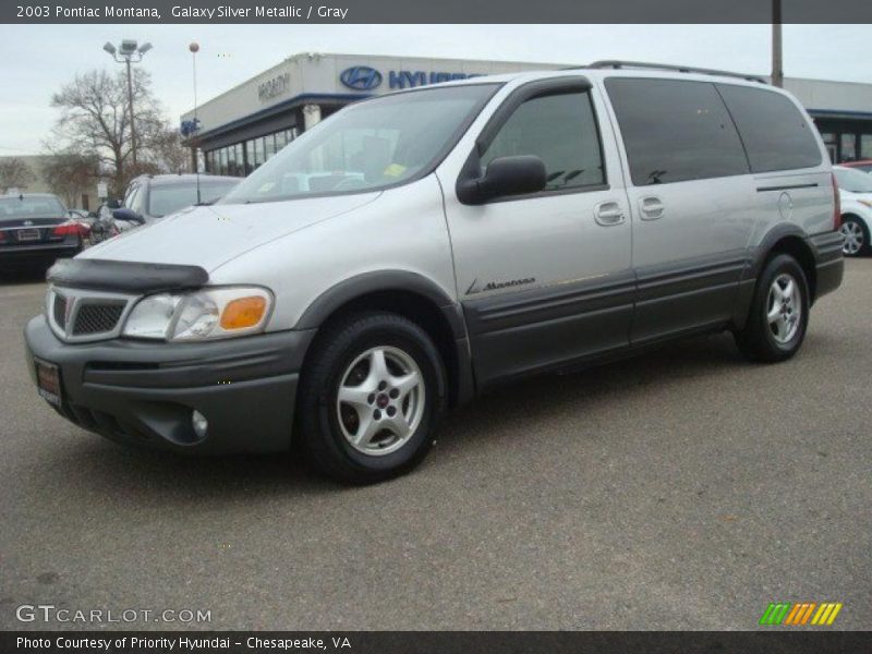 Galaxy Silver Metallic / Gray 2003 Pontiac Montana