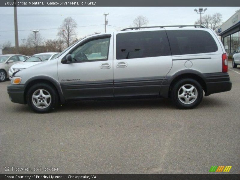 Galaxy Silver Metallic / Gray 2003 Pontiac Montana