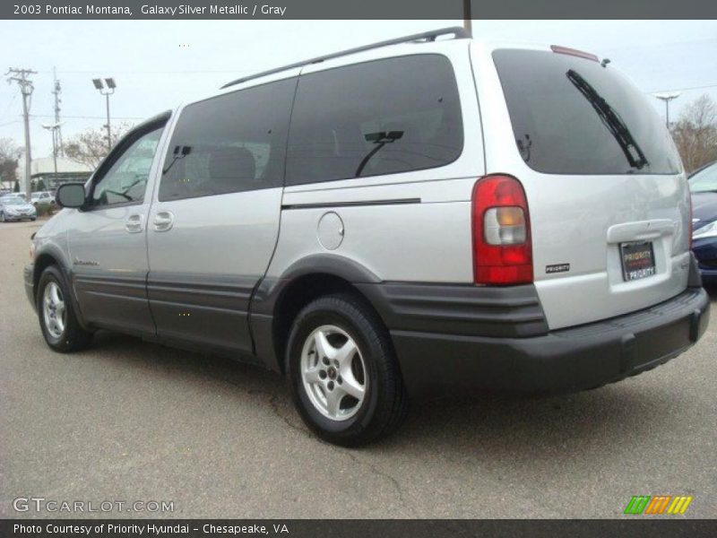 Galaxy Silver Metallic / Gray 2003 Pontiac Montana