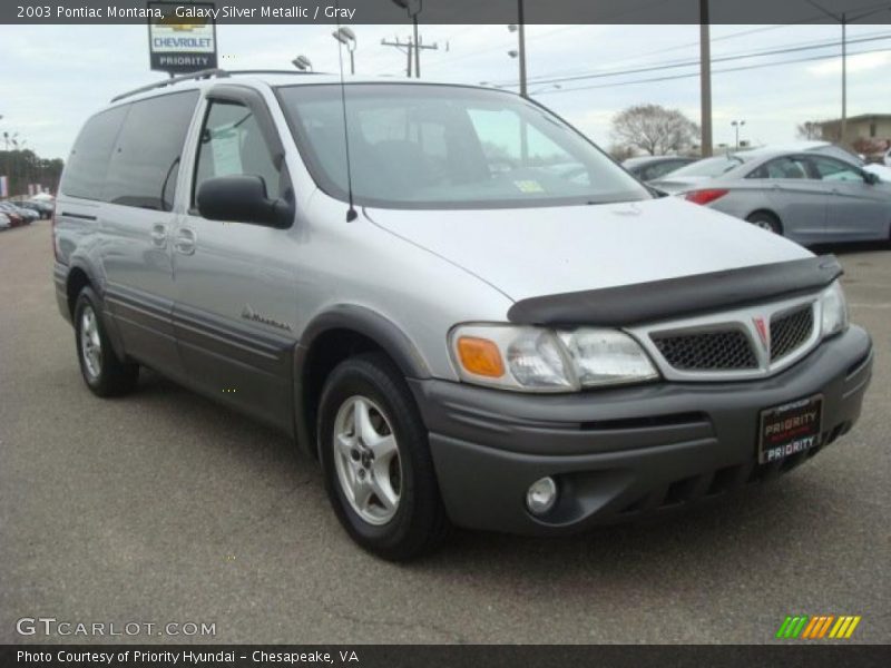 Galaxy Silver Metallic / Gray 2003 Pontiac Montana