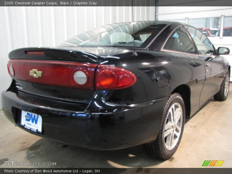 Black / Graphite Gray 2005 Chevrolet Cavalier Coupe