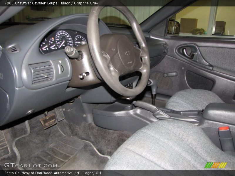 Black / Graphite Gray 2005 Chevrolet Cavalier Coupe