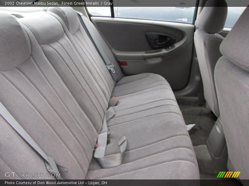 Forest Green Metallic / Gray 2002 Chevrolet Malibu Sedan