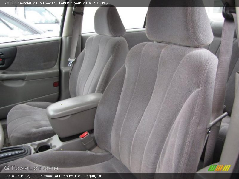 Forest Green Metallic / Gray 2002 Chevrolet Malibu Sedan