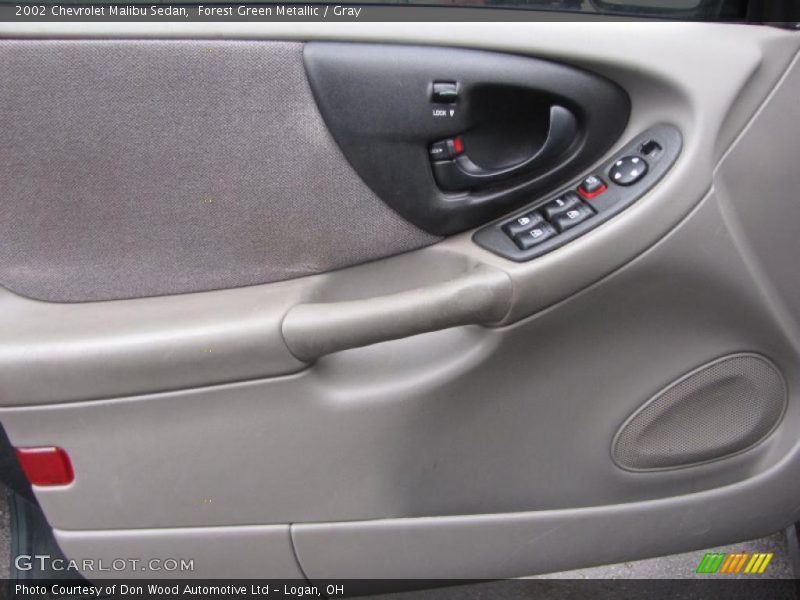 Forest Green Metallic / Gray 2002 Chevrolet Malibu Sedan