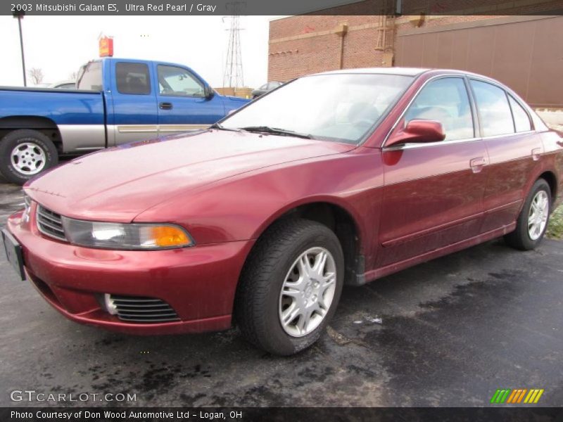 Ultra Red Pearl / Gray 2003 Mitsubishi Galant ES