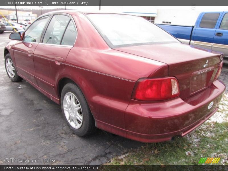 Ultra Red Pearl / Gray 2003 Mitsubishi Galant ES