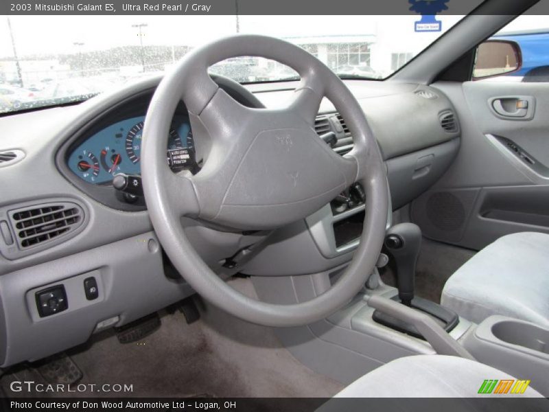 Ultra Red Pearl / Gray 2003 Mitsubishi Galant ES
