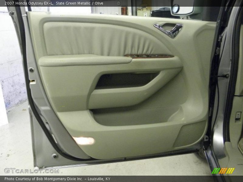 Slate Green Metallic / Olive 2007 Honda Odyssey EX-L