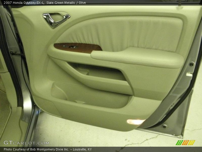 Slate Green Metallic / Olive 2007 Honda Odyssey EX-L