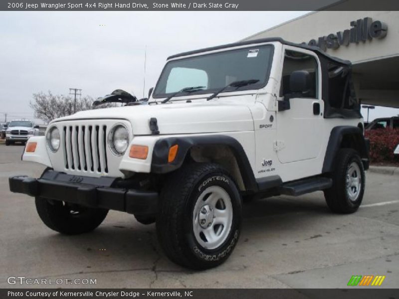 Stone White / Dark Slate Gray 2006 Jeep Wrangler Sport 4x4 Right Hand Drive
