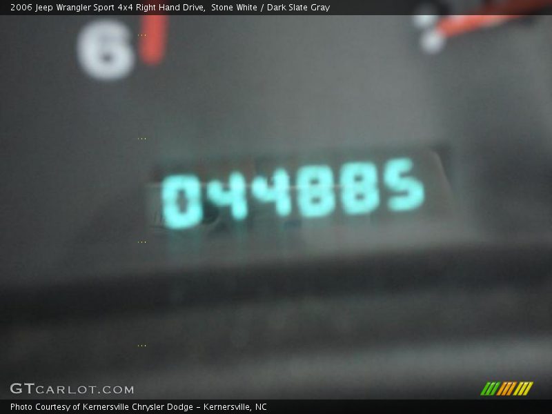 Stone White / Dark Slate Gray 2006 Jeep Wrangler Sport 4x4 Right Hand Drive