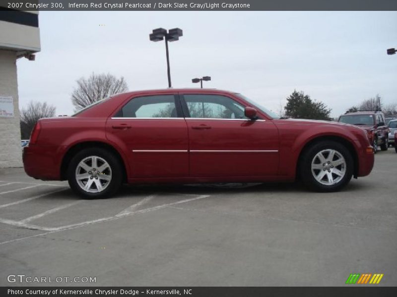Inferno Red Crystal Pearlcoat / Dark Slate Gray/Light Graystone 2007 Chrysler 300