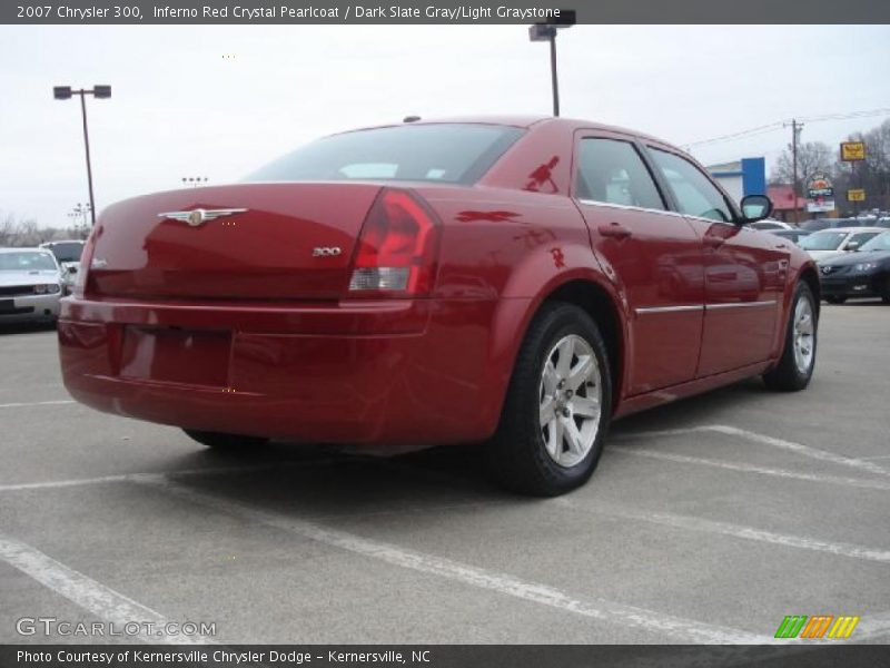 Inferno Red Crystal Pearlcoat / Dark Slate Gray/Light Graystone 2007 Chrysler 300