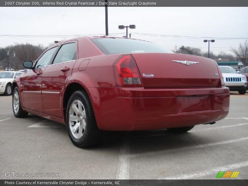 Inferno Red Crystal Pearlcoat / Dark Slate Gray/Light Graystone 2007 Chrysler 300