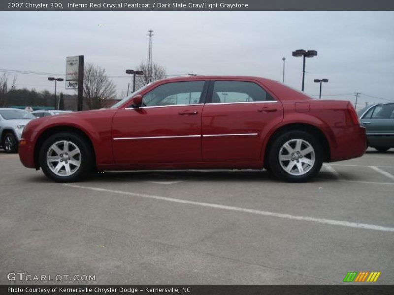 Inferno Red Crystal Pearlcoat / Dark Slate Gray/Light Graystone 2007 Chrysler 300
