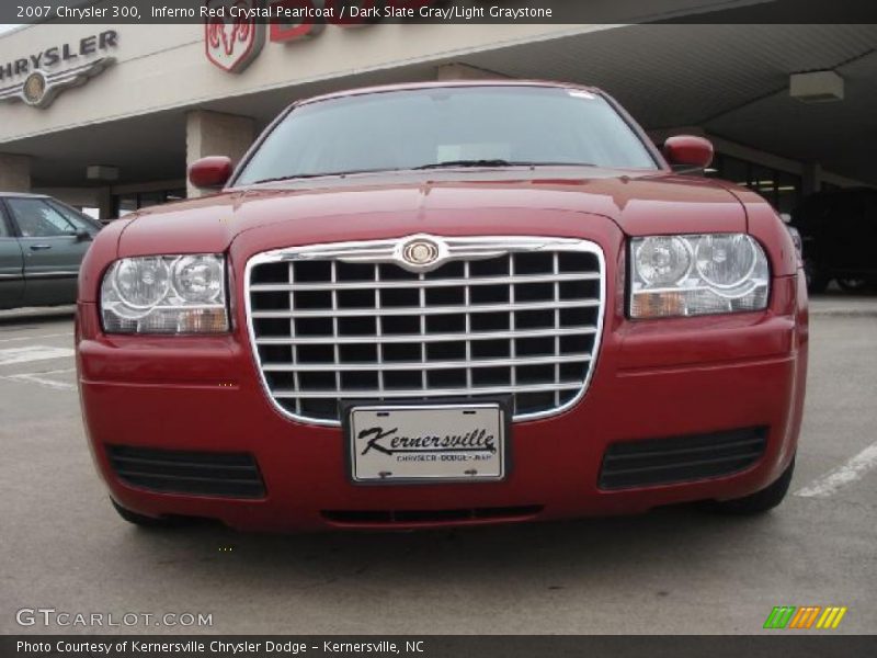 Inferno Red Crystal Pearlcoat / Dark Slate Gray/Light Graystone 2007 Chrysler 300