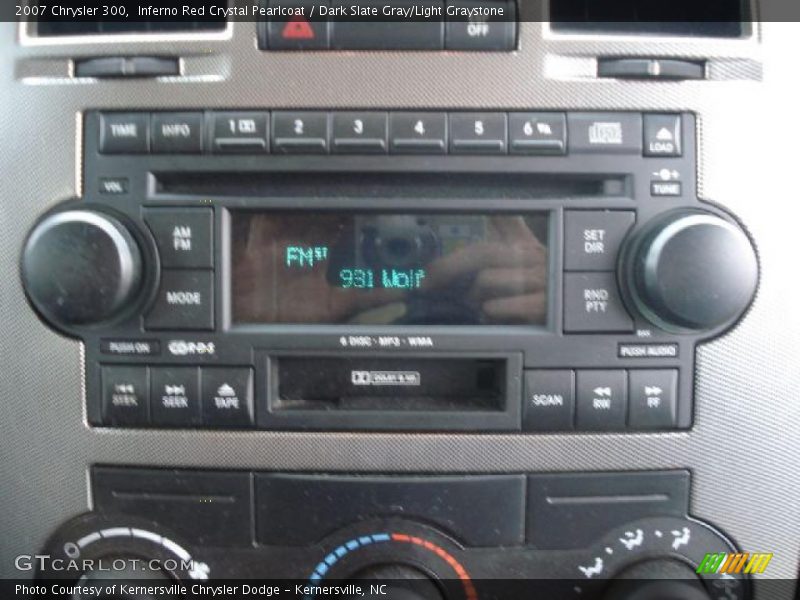 Inferno Red Crystal Pearlcoat / Dark Slate Gray/Light Graystone 2007 Chrysler 300