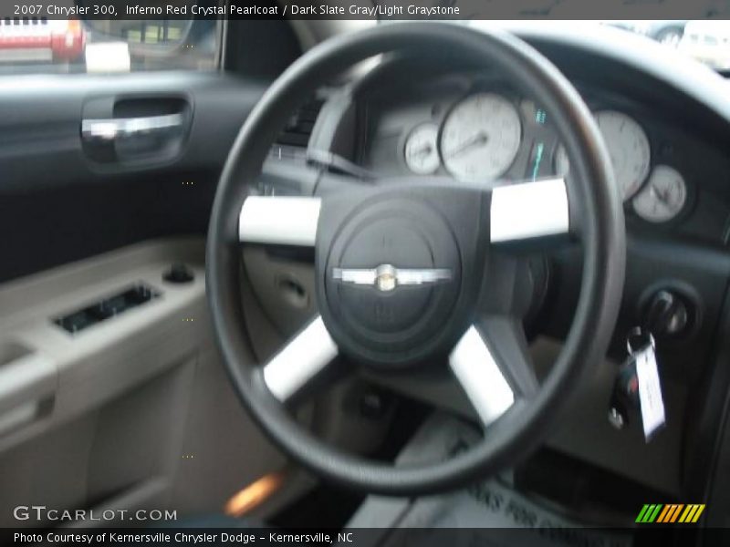 Inferno Red Crystal Pearlcoat / Dark Slate Gray/Light Graystone 2007 Chrysler 300