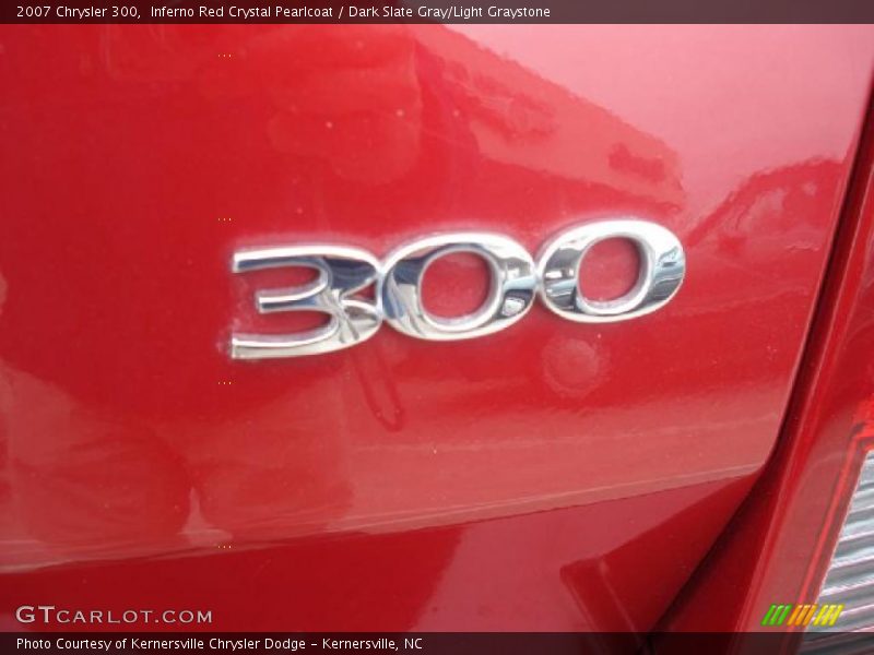 Inferno Red Crystal Pearlcoat / Dark Slate Gray/Light Graystone 2007 Chrysler 300