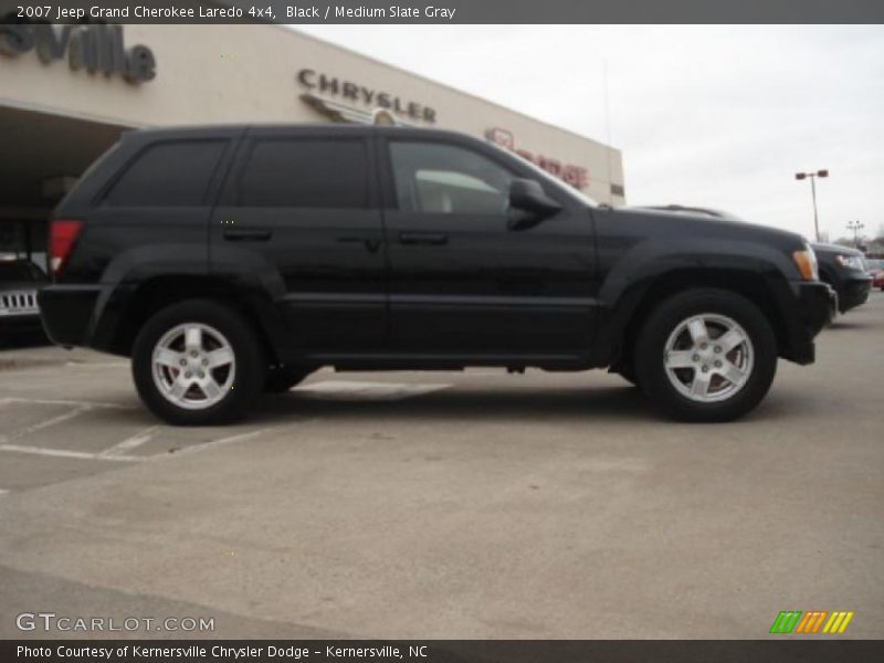 Black / Medium Slate Gray 2007 Jeep Grand Cherokee Laredo 4x4