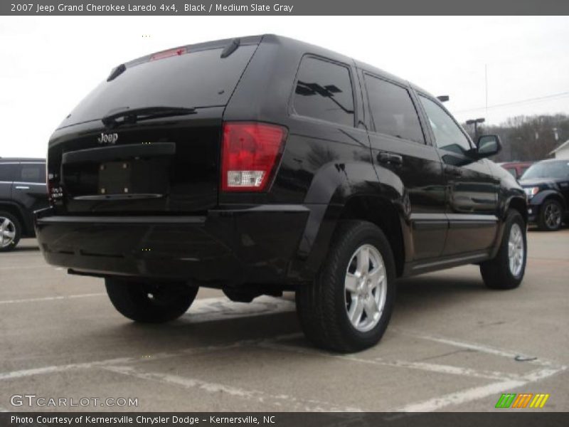 Black / Medium Slate Gray 2007 Jeep Grand Cherokee Laredo 4x4