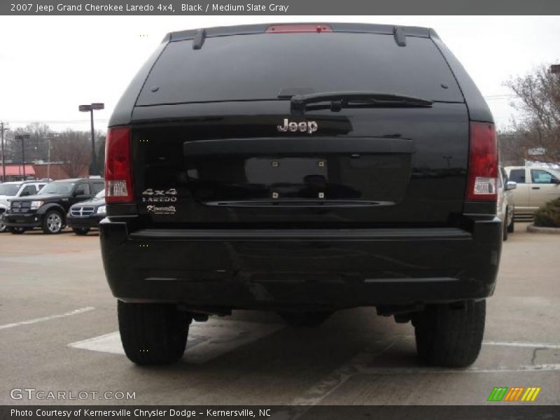 Black / Medium Slate Gray 2007 Jeep Grand Cherokee Laredo 4x4