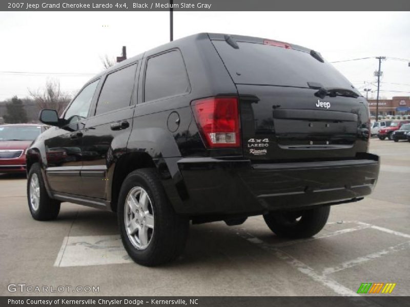 Black / Medium Slate Gray 2007 Jeep Grand Cherokee Laredo 4x4